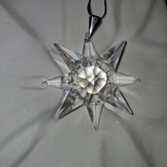 Swarovski 1991 Christmas Ornament 1st Year Release North America Version COA EUC - Picture 13 of 16